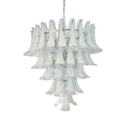 Aurora Chandelier Clear Murano Glass Petal Vintage