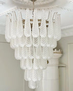 Aurora Chandelier Pinecone Murano Glass Textured Luxury