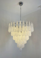 Aurora Chandelier Pinecone Murano Glass Textured Luxury