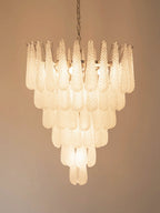 Aurora Chandelier Pinecone Murano Glass Textured Luxury