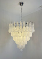 Aurora Chandelier Pinecone Murano Glass Textured Luxury