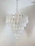 Aurora Chandelier Pinecone Murano Glass Textured Luxury
