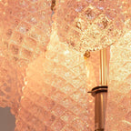 Aurora Chandelier Pink Dewdrop Cascading Romantic