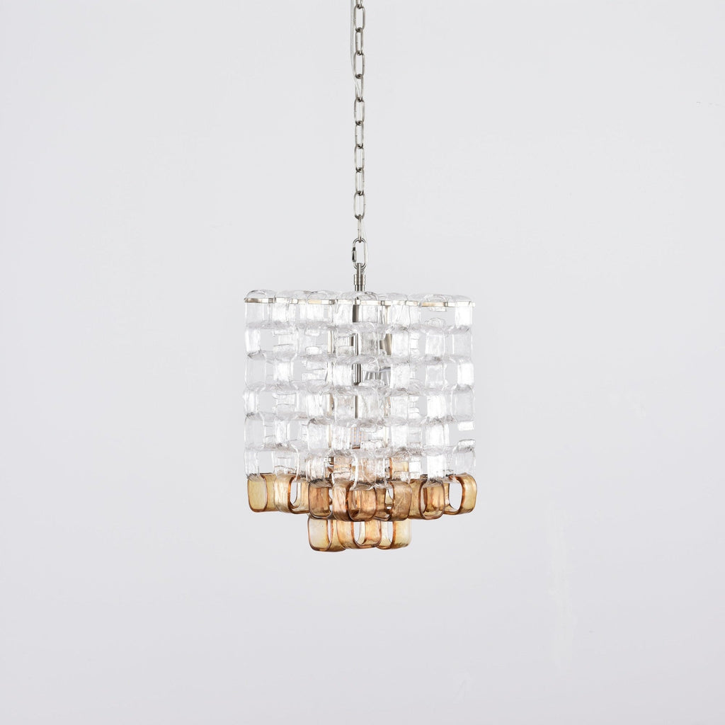Aurora Chandelier Murano Glass Interlocking Geometric