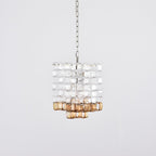 Aurora Chandelier Murano Glass Interlocking Geometric