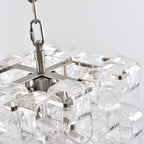 Aurora Chandelier Murano Glass Interlocking Geometric