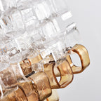 Aurora Chandelier Murano Glass Interlocking Geometric