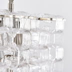Aurora Chandelier Murano Glass Interlocking Geometric