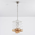 Aurora Chandelier Murano Glass Interlocking Geometric