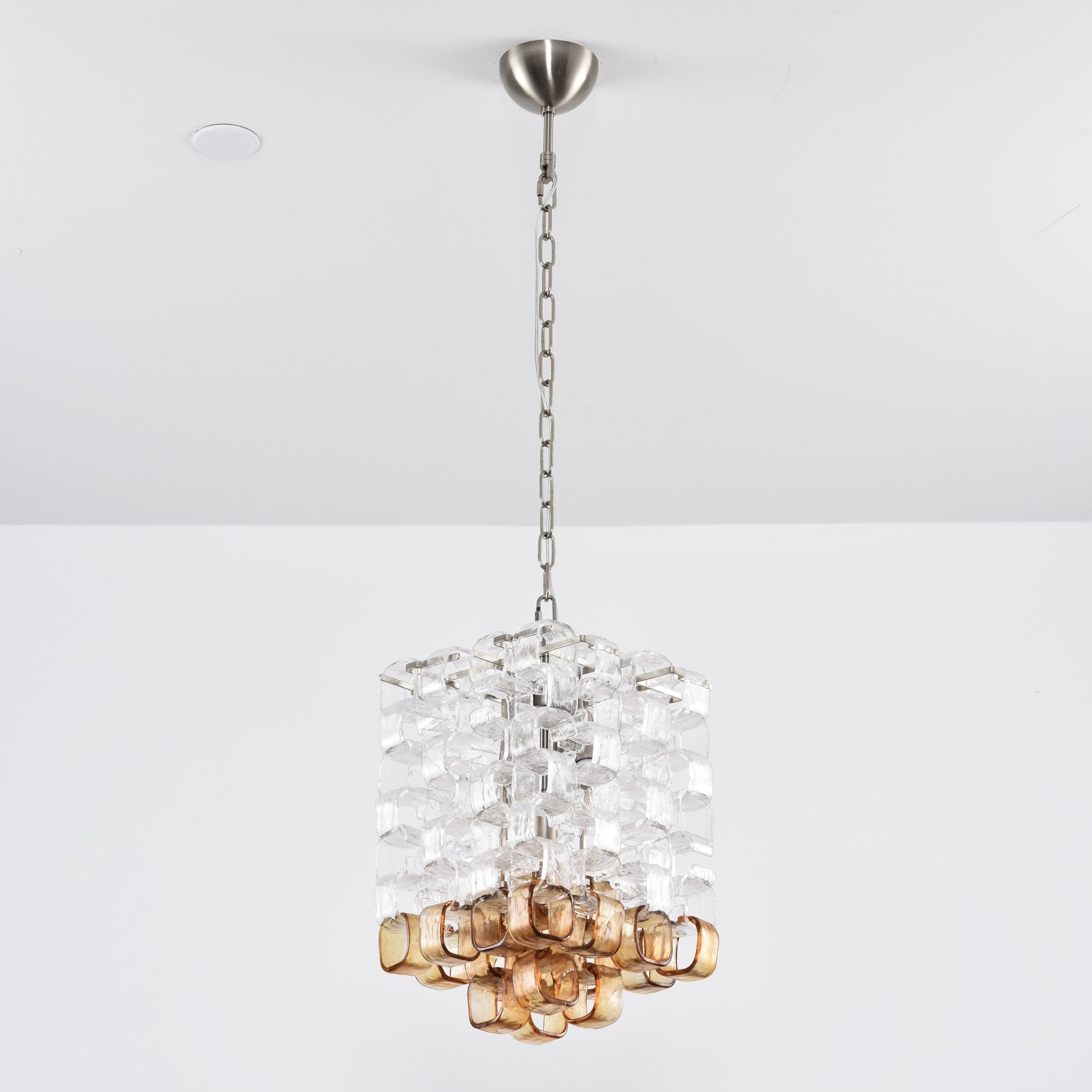 Aurora Chandelier Murano Glass Interlocking Geometric