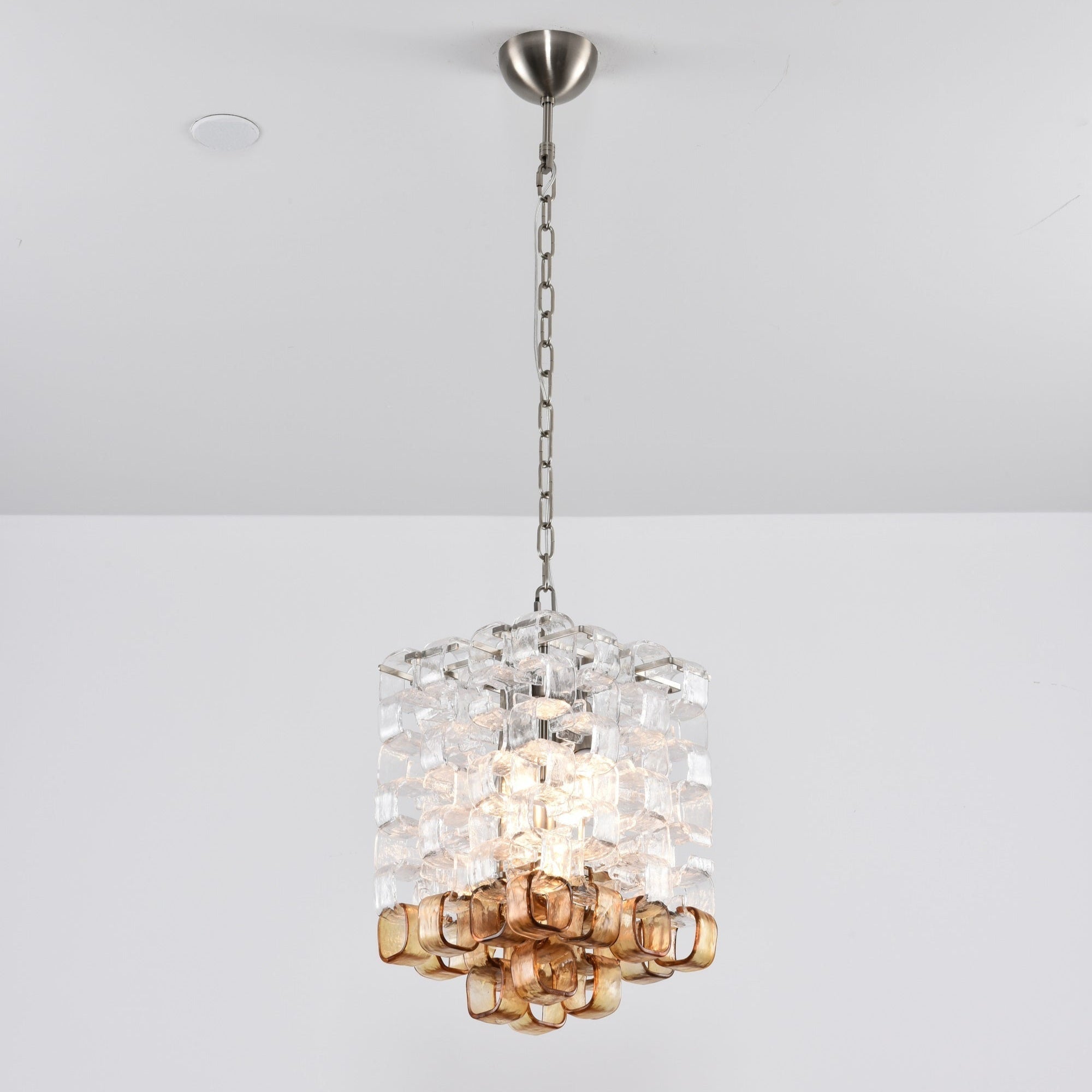 Aurora Chandelier Murano Glass Interlocking Geometric