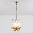 Aurora Chandelier Murano Glass Interlocking Geometric