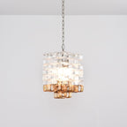 Aurora Chandelier Murano Glass Interlocking Geometric