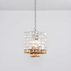 Aurora Chandelier Murano Glass Interlocking Geometric