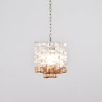 Aurora Chandelier Murano Glass Interlocking Geometric