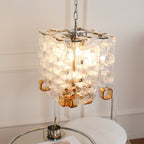 Aurora Chandelier Murano Glass Interlocking Geometric