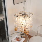 Aurora Chandelier Murano Glass Interlocking Geometric