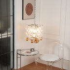 Aurora Chandelier Murano Glass Interlocking Geometric