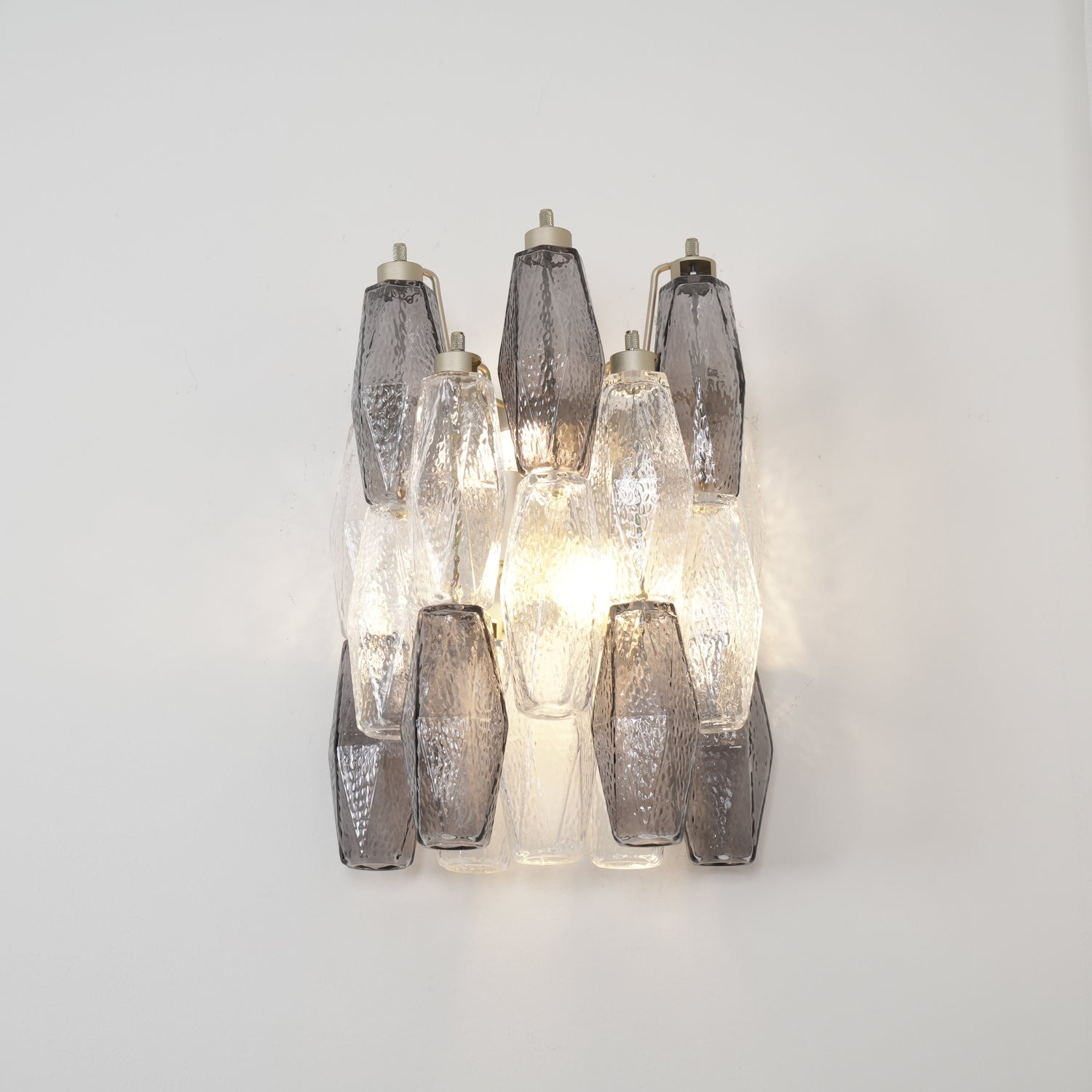 Aurora Wall Lamp Rhombus Glass Tiered