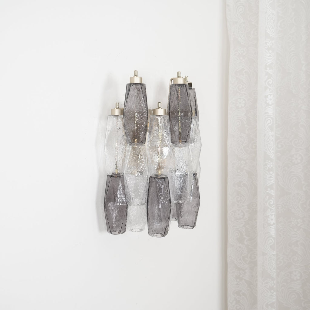 Aurora Wall Lamp Rhombus Glass Tiered