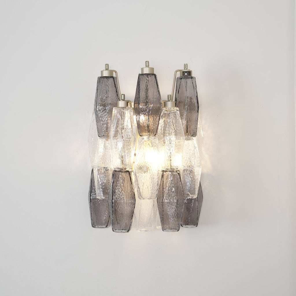 Aurora Wall Lamp Rhombus Glass Tiered