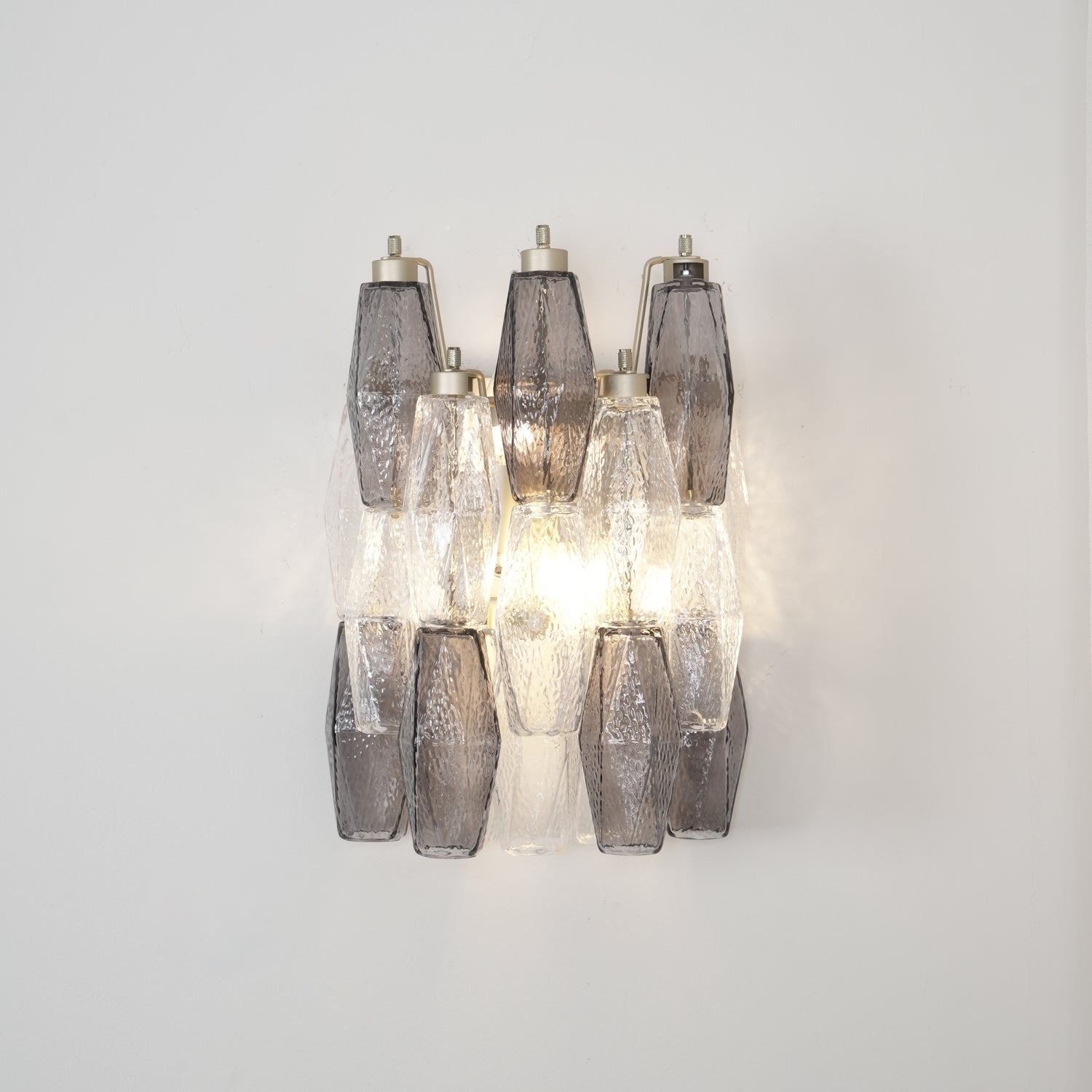 Aurora Wall Lamp Rhombus Glass Tiered