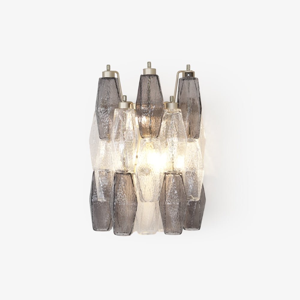 Aurora Wall Lamp Rhombus Glass Tiered