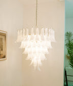 Aurora Chandelier Murano Glass Petals Vintage