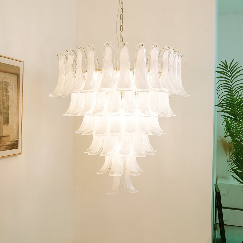 Aurora Chandelier Murano Glass Petals Vintage