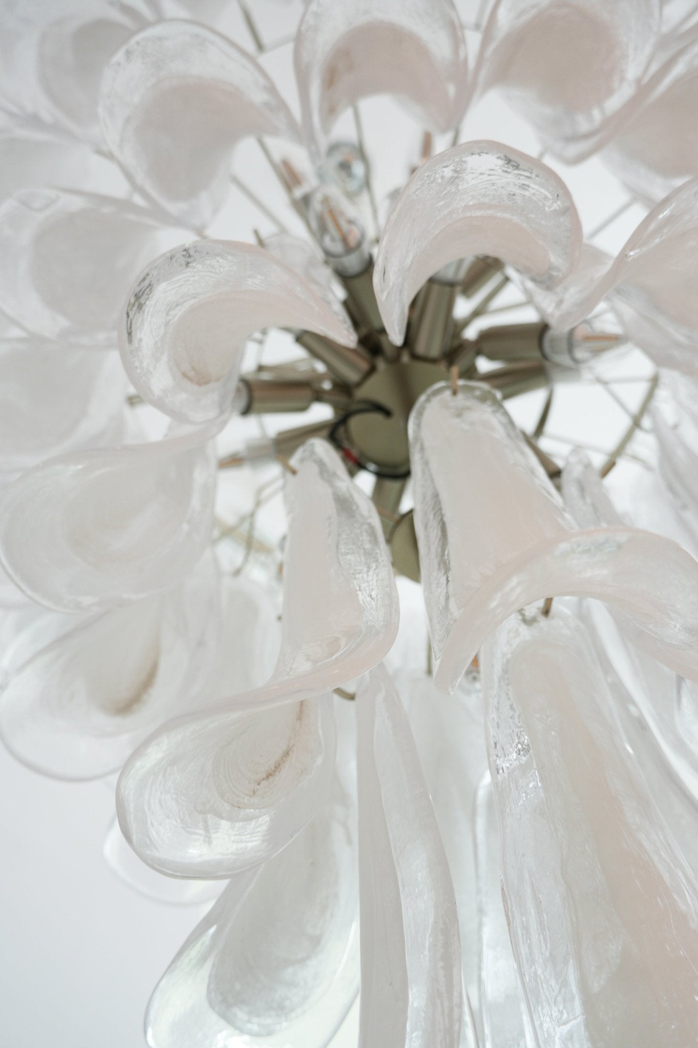 Aurora Chandelier Murano Glass Petals Vintage