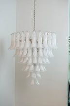 Aurora Chandelier Murano Glass Petals Vintage