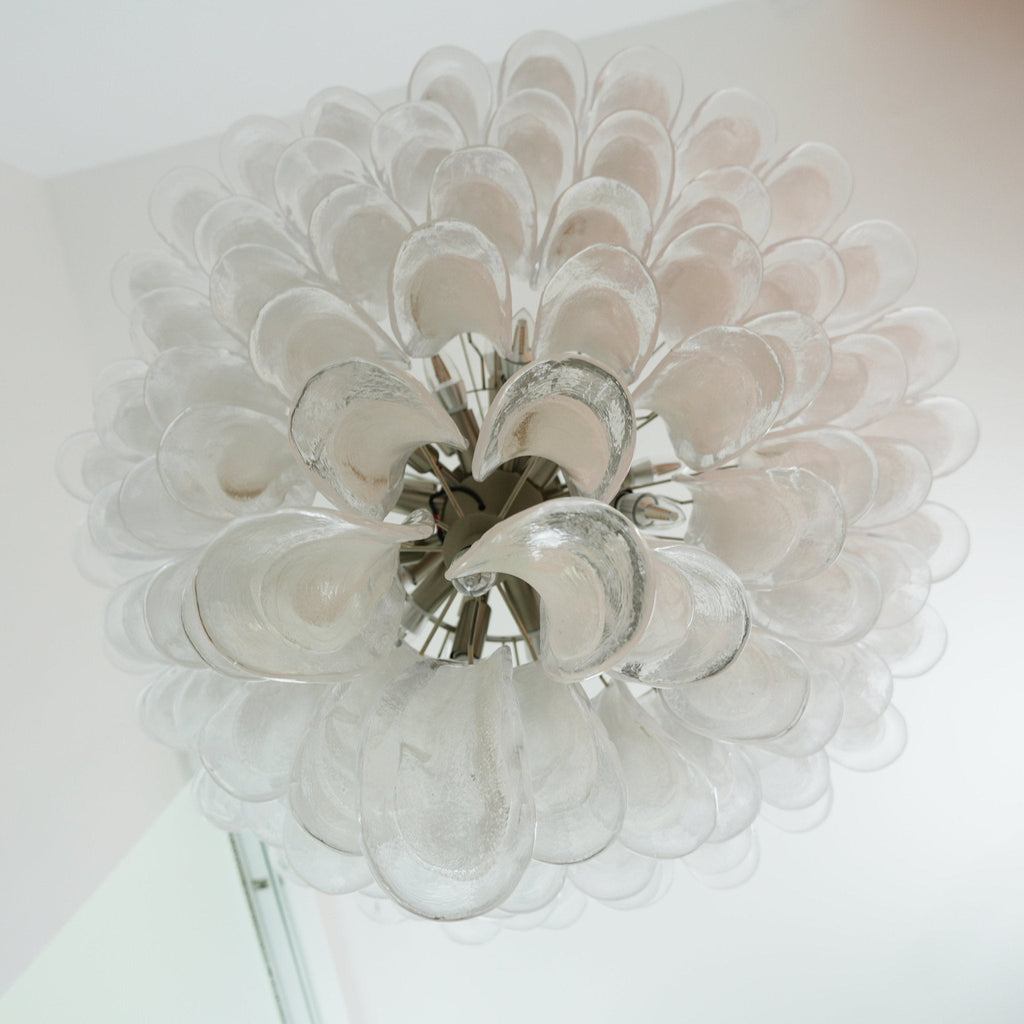Aurora Chandelier Murano Glass Petals Vintage
