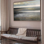 Misty Coastal Marsh Painting