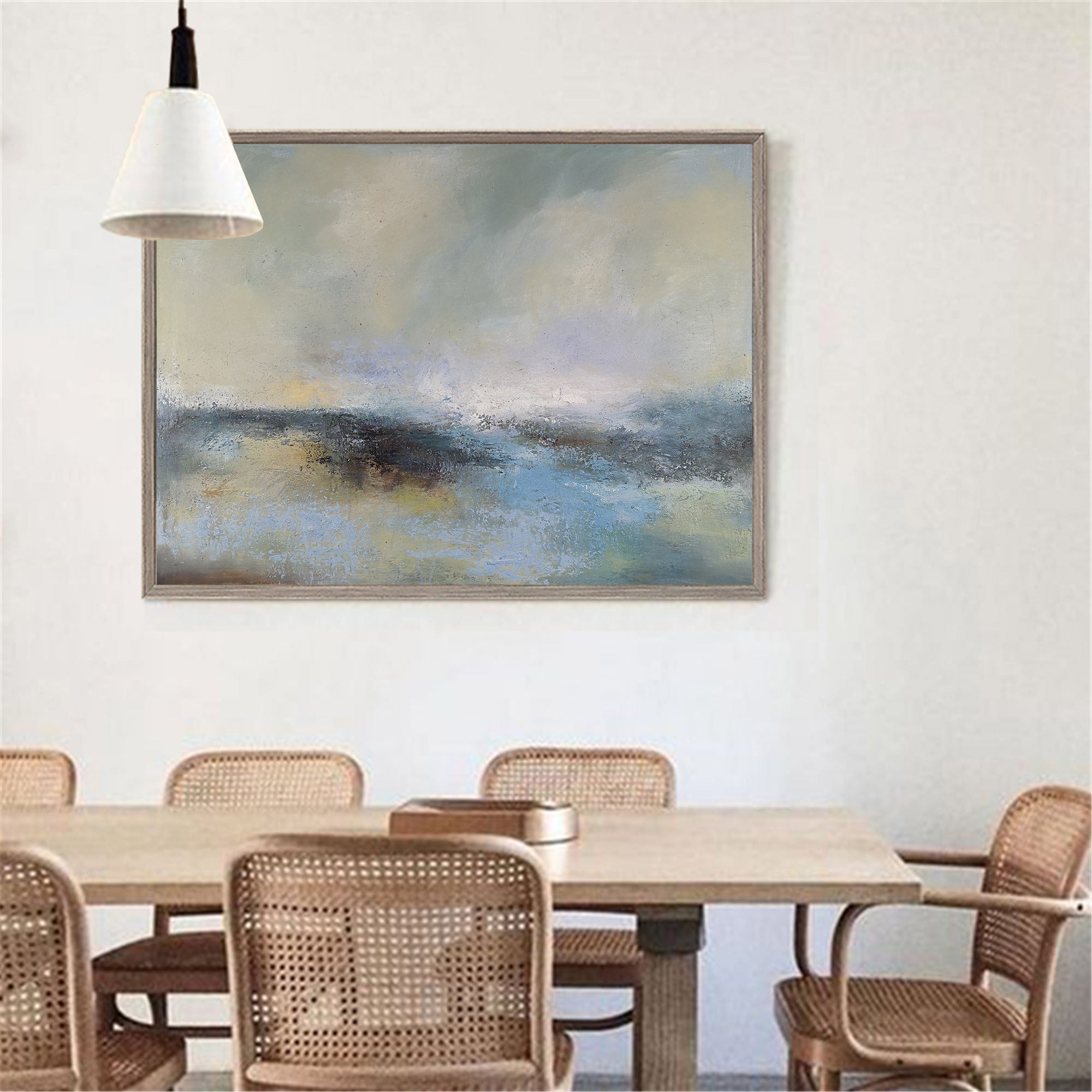Atmospheric Coastal Abstract Oil Painting