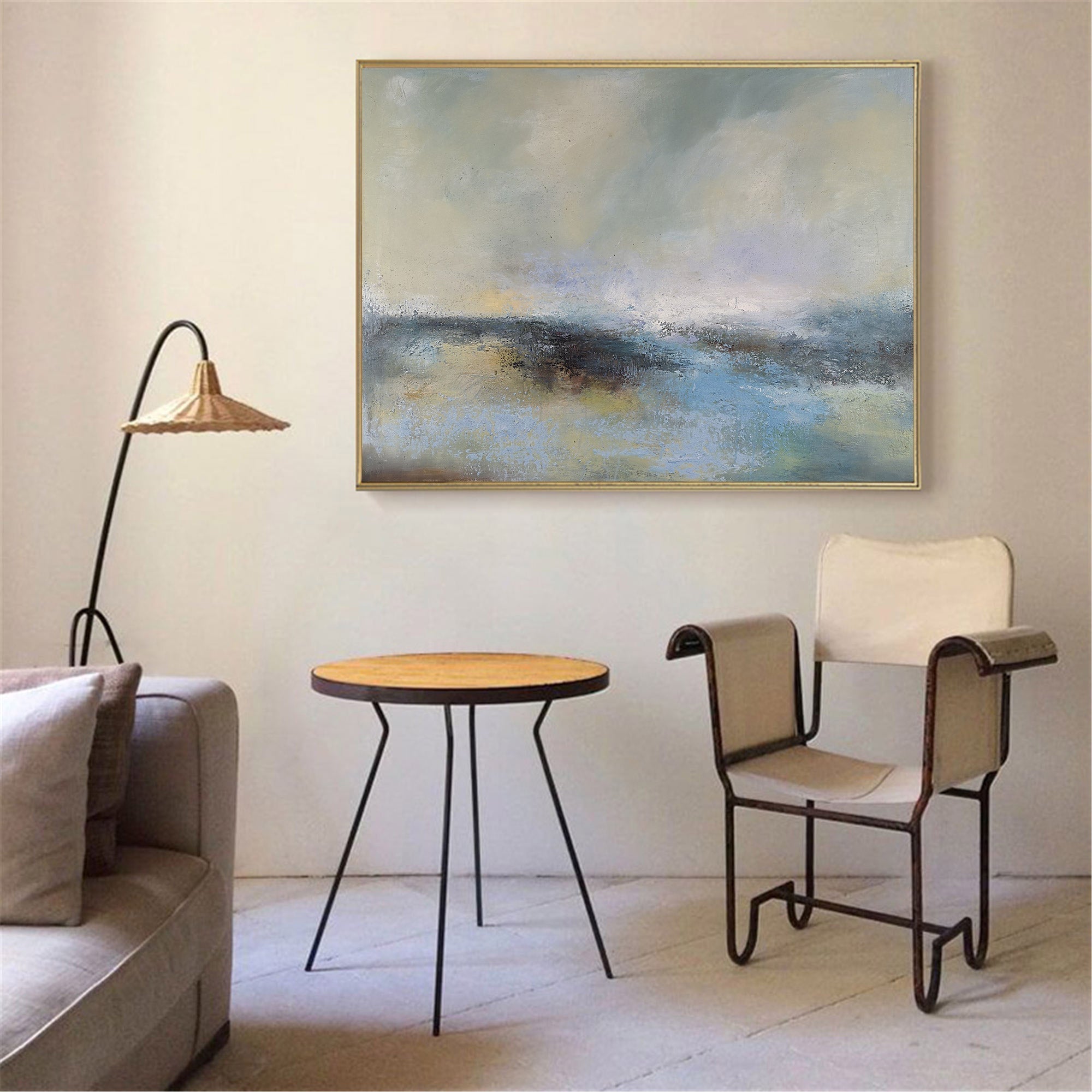 Atmospheric Coastal Abstract Oil Painting