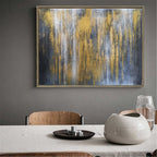 Gilded Rain Abstract Painting