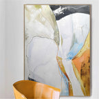 Cracked Earth Abstract Painting Vertical