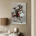 Dynamic Galloping Horses Oil Painting