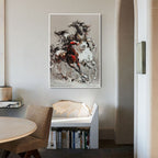 Dynamic Galloping Horses Oil Painting