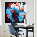 Vibrant Floral Explosion Abstract Painting