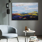 Vibrant Horizon Abstract Oil Painting