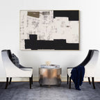Monochrome Geometric Painting