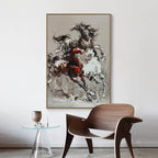 Dynamic Galloping Horses Oil Painting