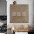 Wabi-Sabi Square Abstract Wall Art