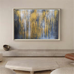 Gilded Rain Abstract Painting