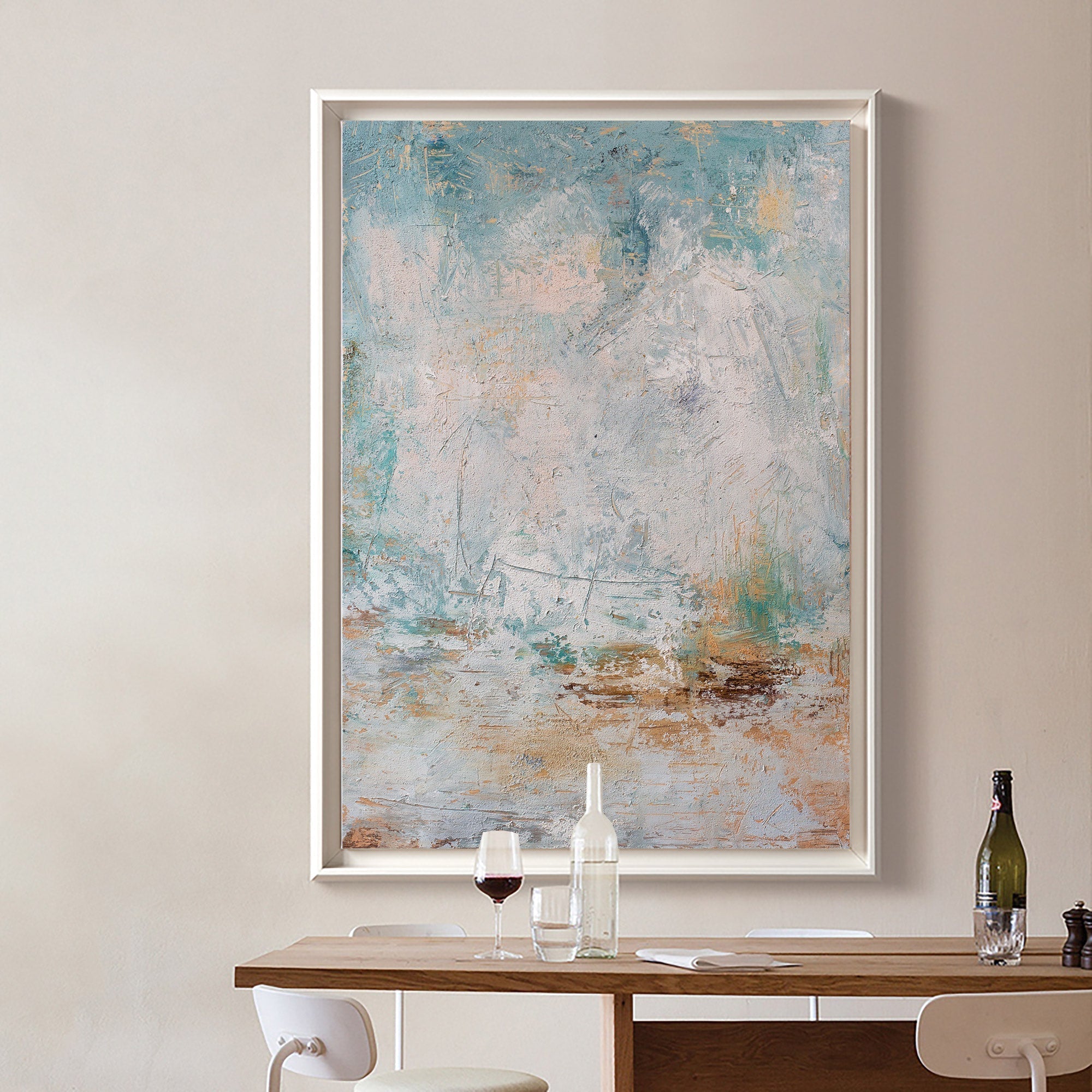 Coastal Tone Oil Painting Textured
