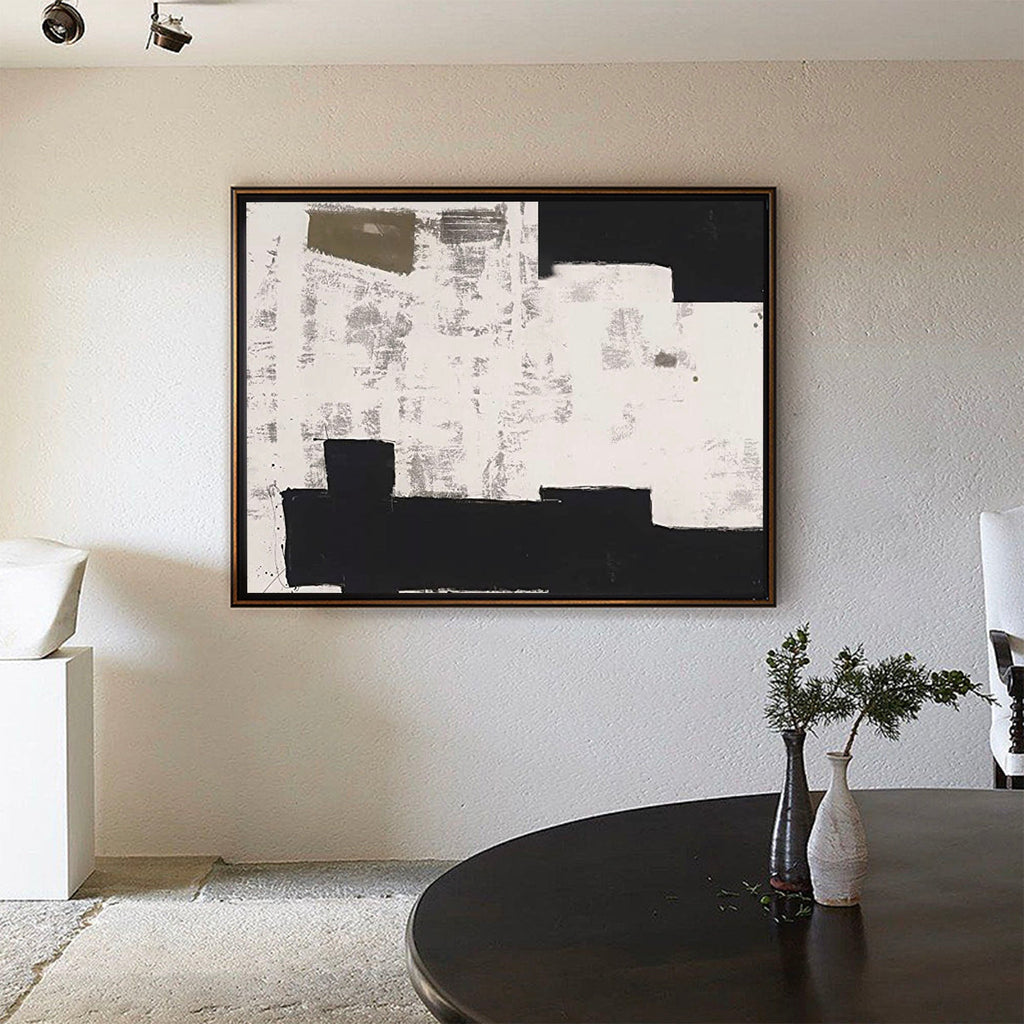Monochrome Geometric Painting