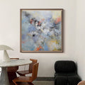 Soft Coastal Abstract Oil Painting Textured