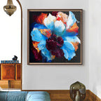 Vibrant Floral Explosion Abstract Painting