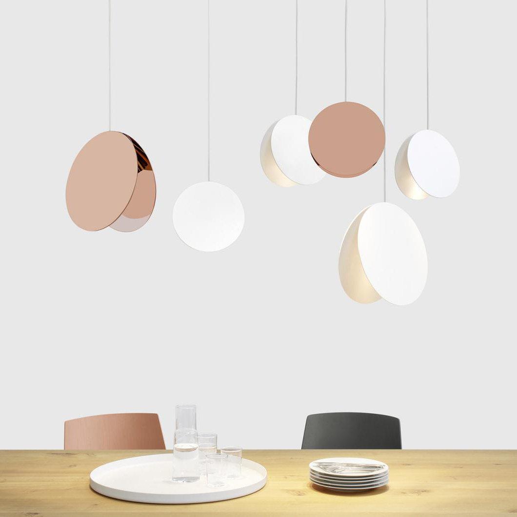 Valentina Round Pendant Light, Metal, 6 Color, 7.8″/11.8″